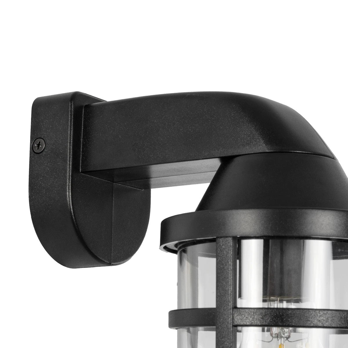 AGRE 61711 Φωτιστικό Τοίχου - Απλίκα Κήπου με Ντουί 1 x E27 AC 220-240V Αδιάβροχο IP65 - Μάυρο - Μ18 x Π11.5 x Υ22cm