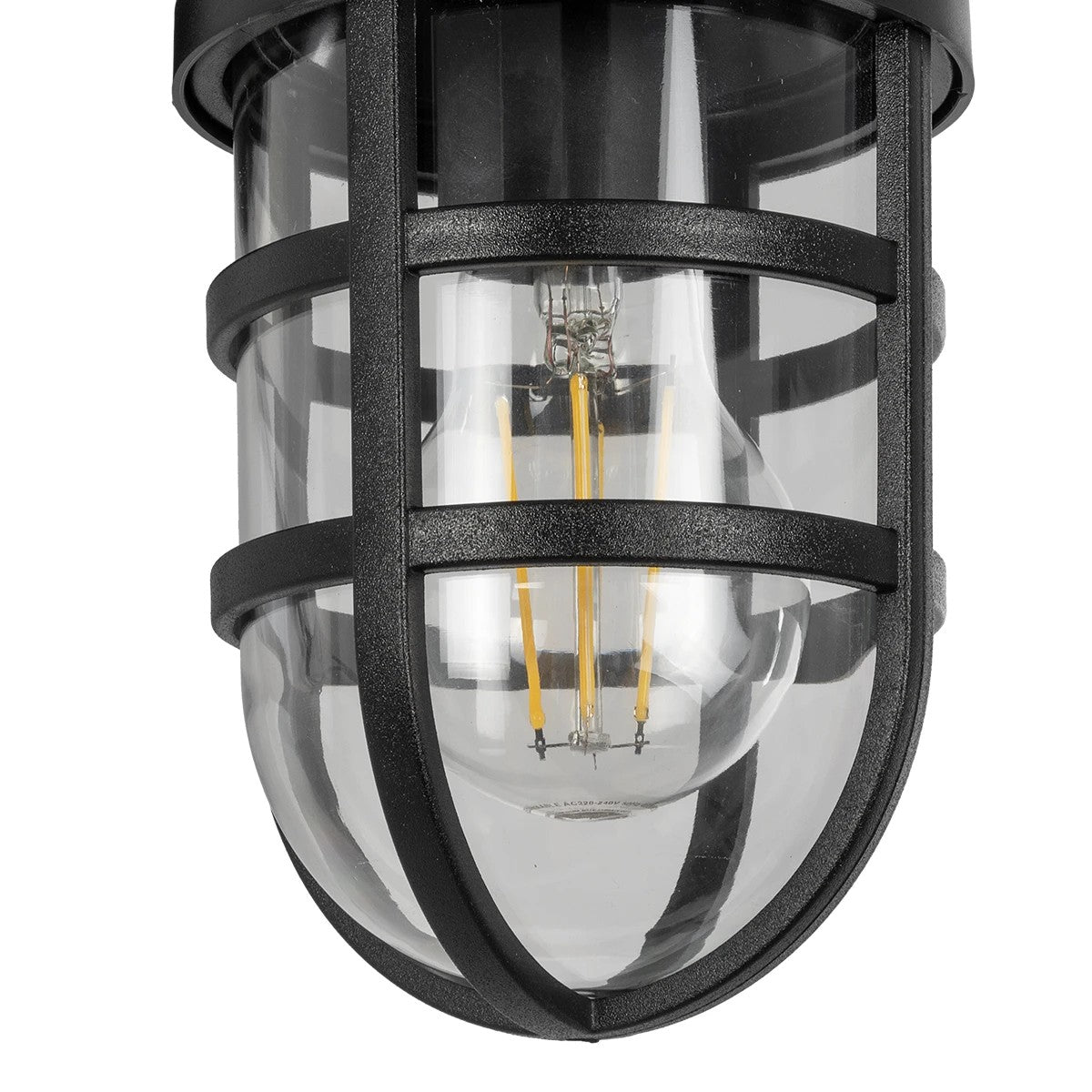 AGRE 61711 Φωτιστικό Τοίχου - Απλίκα Κήπου με Ντουί 1 x E27 AC 220-240V Αδιάβροχο IP65 - Μάυρο - Μ18 x Π11.5 x Υ22cm