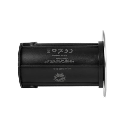 POOLIFY 61713 Υποβρύχιο Χωνευτό Σποτ για Σιντριβάνια/Πισίνες LED 3W 360lm 30° DC 24V Αδιάβροχο IP68 Θερμό Λευκό 2700K Dimmable - CREE XPE - Ανοξείδωτο Ατσάλι 316 & Tempered Glass - 1m VDE Rubber Καλώδιο - Φ6.5 x Υ8 / Q5.2