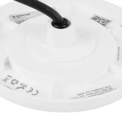 POOLARTY 61715 Υποβρύχιο Φωτιστικό για Σιντριβάνια/Πισίνες LED 8W 640lm 120° DC 12V Αδιάβροχο IP68 Φυσικό Λευκό 4500K Dimmable - Bridgelux SMD Chip - 1m VDE Rubber Καλώδιο - Μ13 x Π13 x Υ2