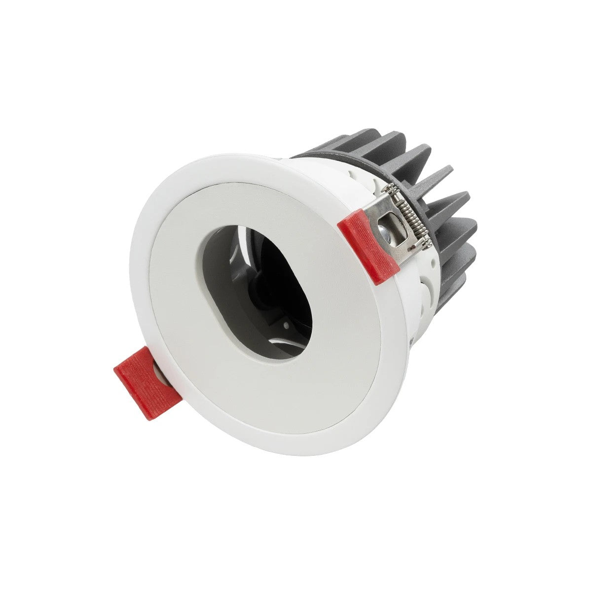 ASYMMETRICAL KLV-101-0133 Χωνευτό Φωτιστικό Downlight Σποτ LED 7W 875lm 15°x30° AC 220-240V IP20 Φυσικό Λευκό 4500K - Bridgelux COB Chip & TÜV SÜD Driver - Λευκό Ματ - Μ8.3 x Π8.3 x Υ8.2 / Q7.3