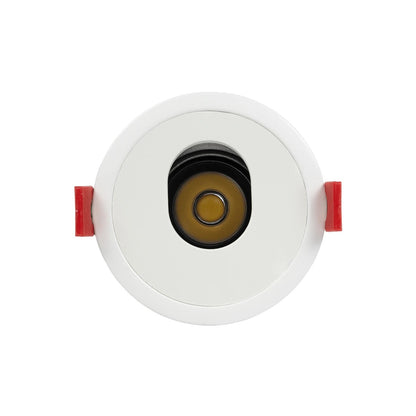 ASYMMETRICAL KLV-101-0133 Χωνευτό Φωτιστικό Downlight Σποτ LED 7W 875lm 15°x30° AC 220-240V IP20 Φυσικό Λευκό 4500K - Bridgelux COB Chip & TÜV SÜD Driver - Λευκό Ματ - Μ8.3 x Π8.3 x Υ8.2 / Q7.3