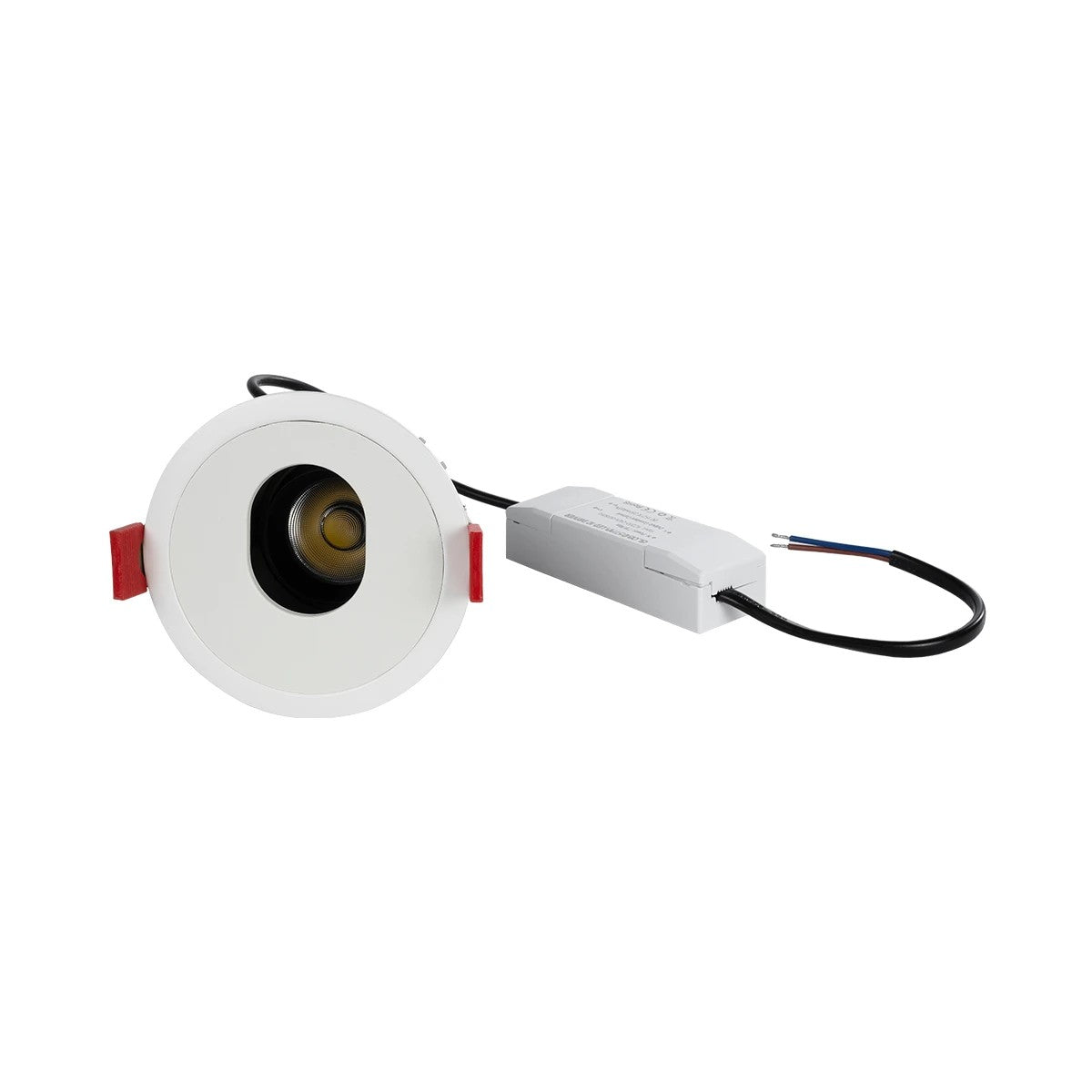 ASYMMETRICAL KLV-101-0133 Χωνευτό Φωτιστικό Downlight Σποτ LED 7W 875lm 15°x30° AC 220-240V IP20 Φυσικό Λευκό 4500K - Bridgelux COB Chip & TÜV SÜD Driver - Λευκό Ματ - Μ8.3 x Π8.3 x Υ8.2 / Q7.3