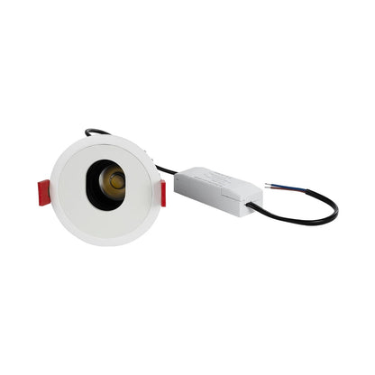 ASYMMETRICAL KLV-101-0133 Χωνευτό Φωτιστικό Downlight Σποτ LED 7W 875lm 15°x30° AC 220-240V IP20 Φυσικό Λευκό 4500K - Bridgelux COB Chip & TÜV SÜD Driver - Λευκό Ματ - Μ8.3 x Π8.3 x Υ8.2 / Q7.3