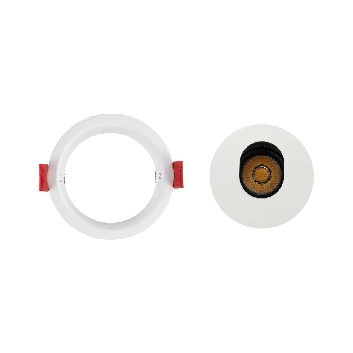 ASYMMETRICAL KLV-101-0131 Χωνευτό Φωτιστικό Downlight Σποτ LED 7W 840lm 15°x30° AC 220-240V IP20 Θερμό Λευκό 2700K - Bridgelux COB Chip & TÜV SÜD Driver - Λευκό Ματ - Μ8.3 x Π8.3 x Υ8.2 / Q7.3