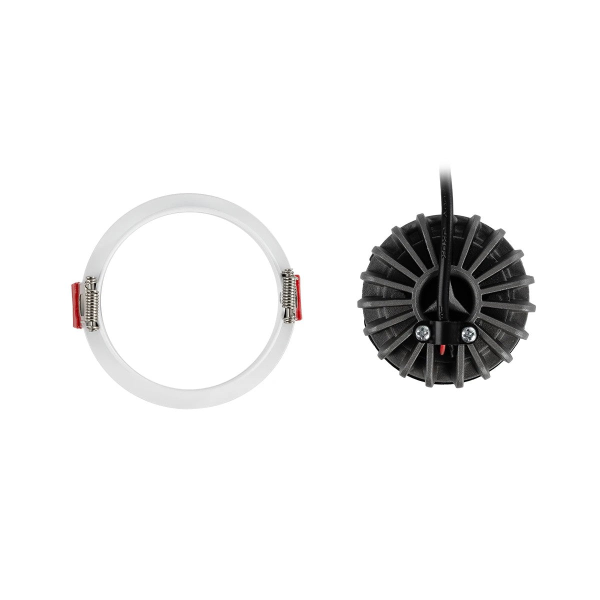 ASYMMETRICAL KLV-101-0131 Χωνευτό Φωτιστικό Downlight Σποτ LED 7W 840lm 15°x30° AC 220-240V IP20 Θερμό Λευκό 2700K - Bridgelux COB Chip & TÜV SÜD Driver - Λευκό Ματ - Μ8.3 x Π8.3 x Υ8.2 / Q7.3