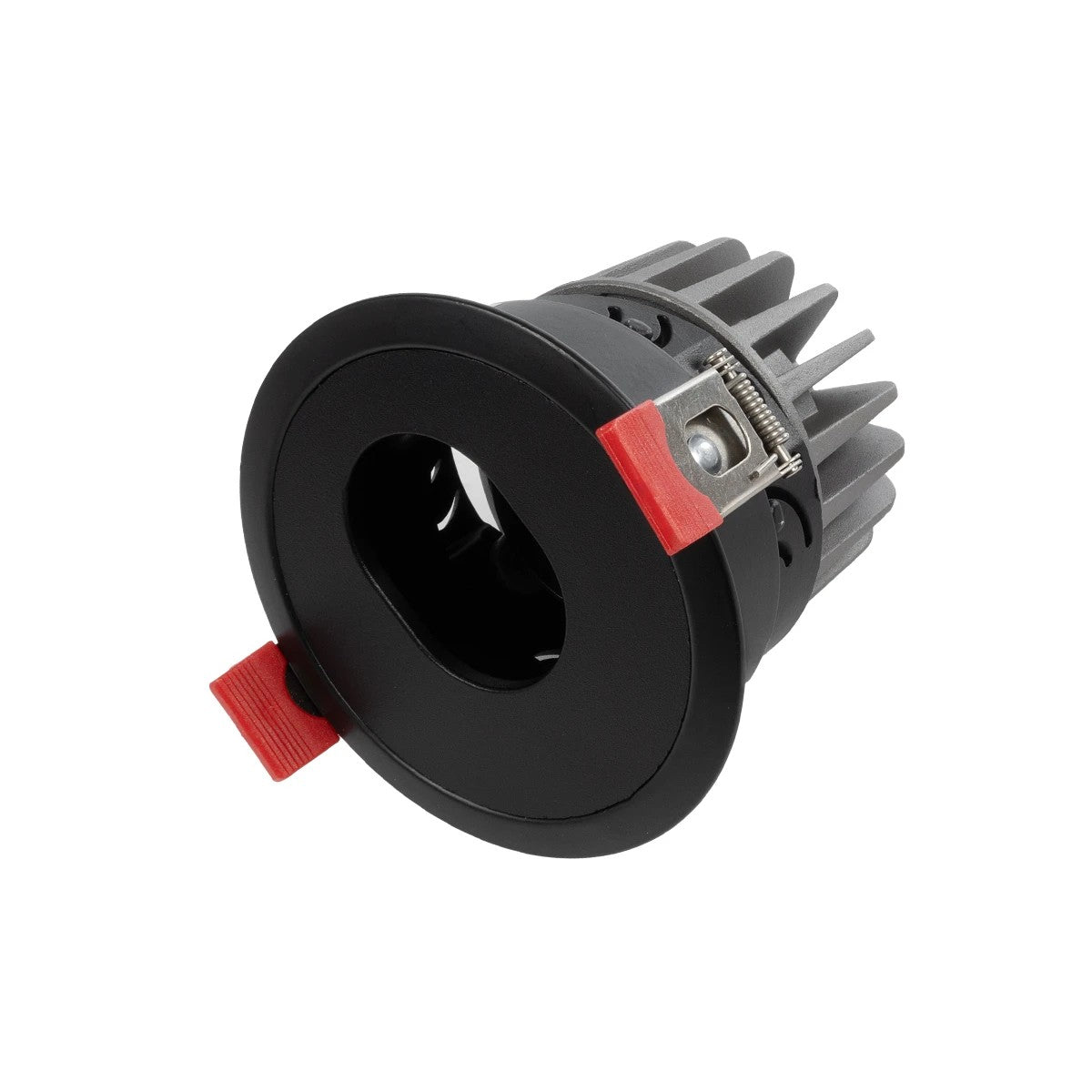 ASYMMETRICAL KLV-101-0130 Χωνευτό Φωτιστικό Downlight Σποτ LED 7W 840lm 15°x30° AC 220-240V IP20 Θερμό Λευκό 2700K - Bridgelux COB Chip & TÜV SÜD Driver - Μαύρο Ματ - Μ8.3 x Π8.3 x Υ8.2 / Q7.3