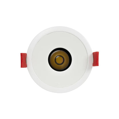 PINADO KLV-101-0129 Χωνευτό Φωτιστικό Downlight Σποτ LED 7W 875lm 15° AC 220-240V IP20 Φυσικό Λευκό 4500K - Bridgelux COB Chip & TÜV SÜD Driver - Λευκό Ματ - Μ8.3 x Π8.3 x Υ8.2 / Q7.3