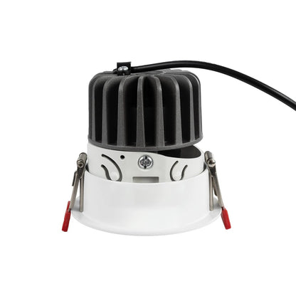 PINADO KLV-101-0129 Χωνευτό Φωτιστικό Downlight Σποτ LED 7W 875lm 15° AC 220-240V IP20 Φυσικό Λευκό 4500K - Bridgelux COB Chip & TÜV SÜD Driver - Λευκό Ματ - Μ8.3 x Π8.3 x Υ8.2 / Q7.3