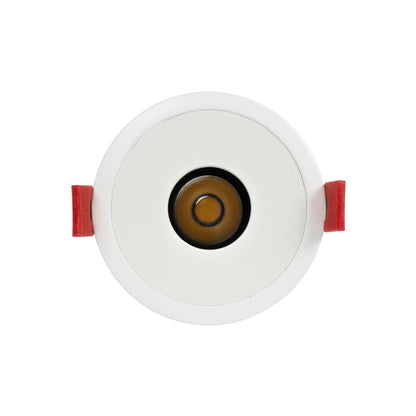 PINADO KLV-101-0127 Χωνευτό Φωτιστικό Downlight Σποτ LED 7W 840lm 15° AC 220-240V IP20 Θερμό Λευκό 2700K - Bridgelux COB Chip & TÜV SÜD Driver - Λευκό Ματ - Μ8.3 x Π8.3 x Υ8.2 / Q7.3