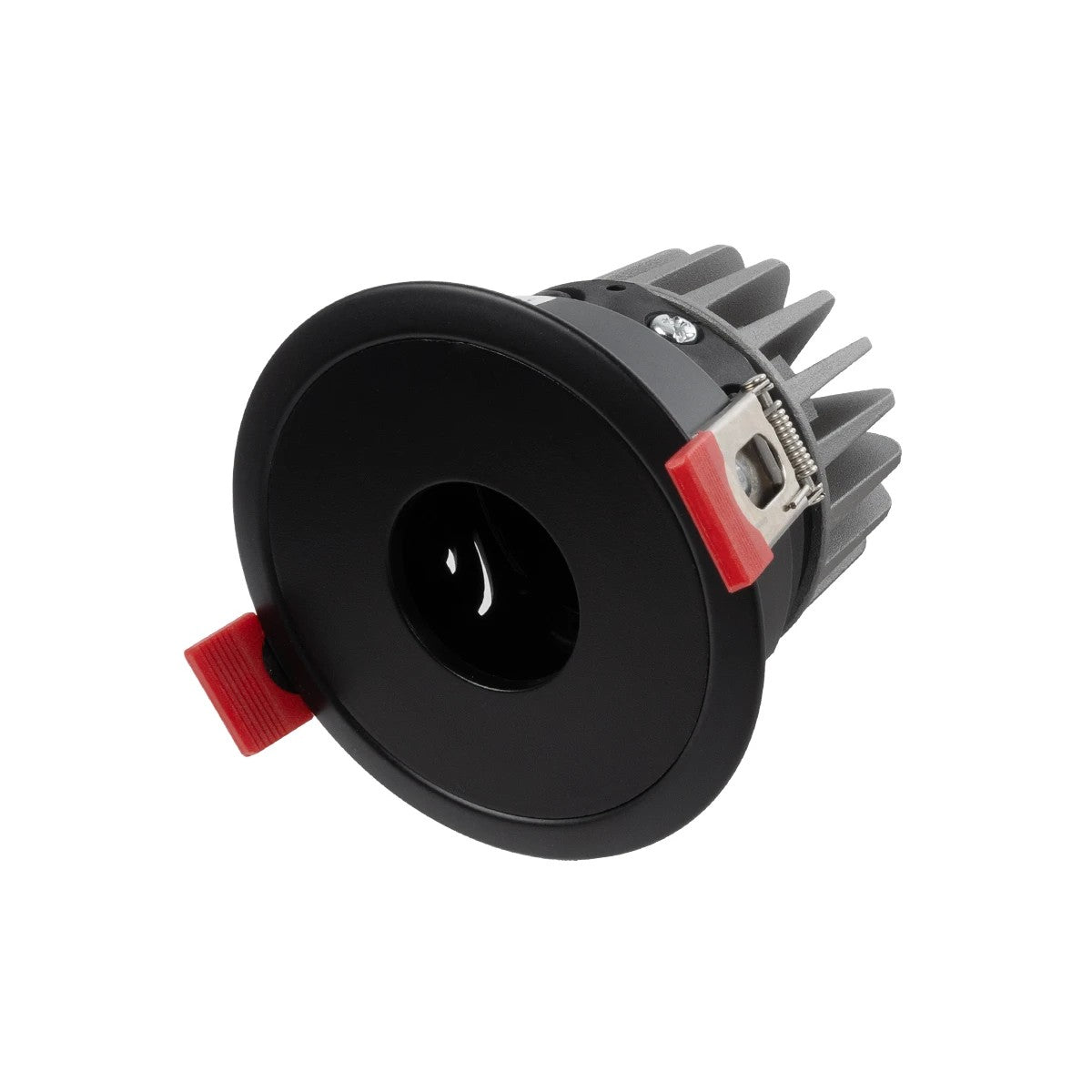 PINADO KLV-101-0128 Χωνευτό Φωτιστικό Downlight Σποτ LED 7W 875lm 15° AC 220-240V IP20 Φυσικό Λευκό 4500K - Bridgelux COB Chip & TÜV SÜD Driver - Μαύρο Ματ - Μ8.3 x Π8.3 x Υ8.2 / Q7.3