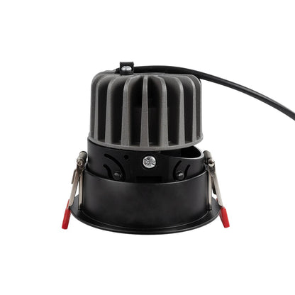 PINADO KLV-101-0128 Χωνευτό Φωτιστικό Downlight Σποτ LED 7W 875lm 15° AC 220-240V IP20 Φυσικό Λευκό 4500K - Bridgelux COB Chip & TÜV SÜD Driver - Μαύρο Ματ - Μ8.3 x Π8.3 x Υ8.2 / Q7.3