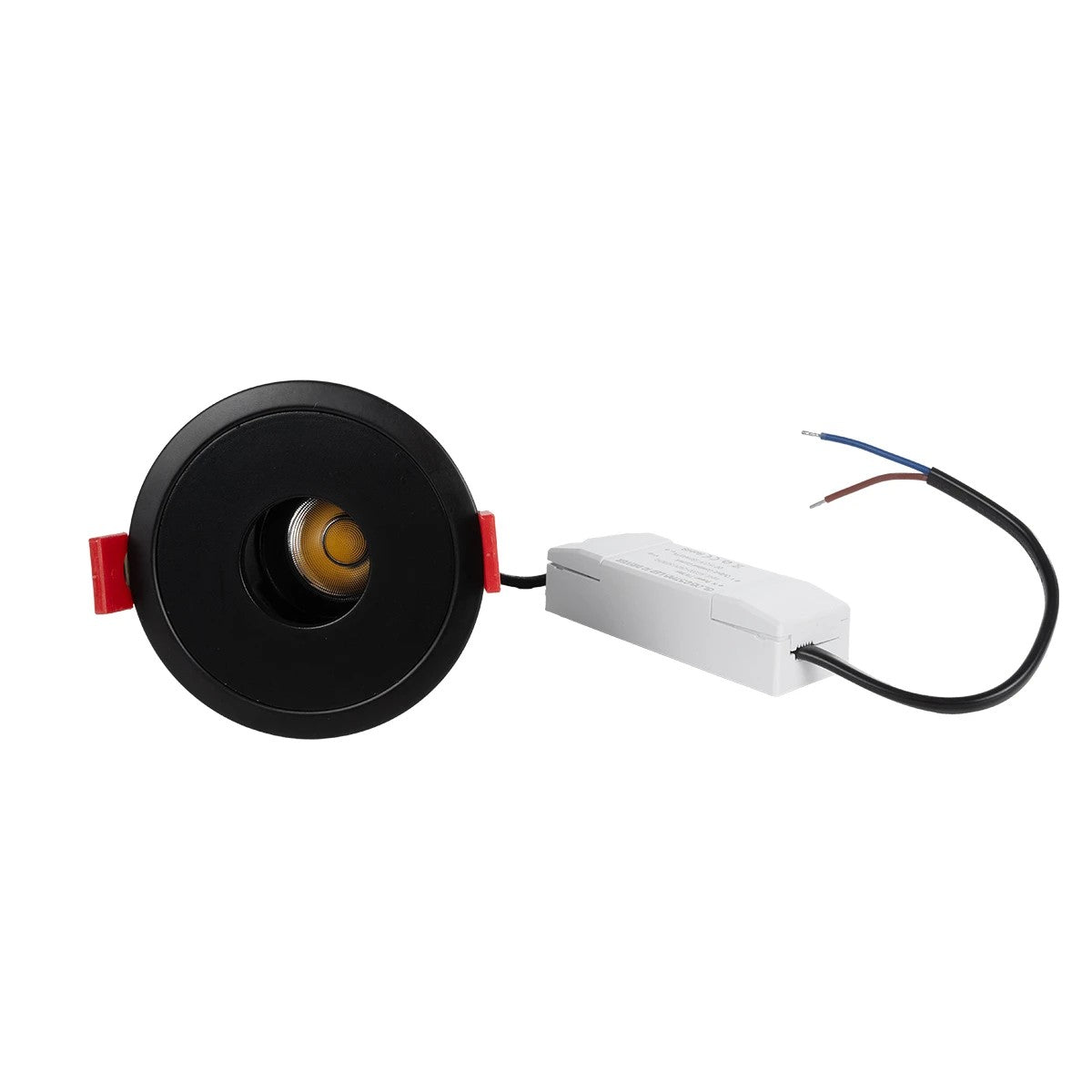 PINADO KLV-101-0126 Χωνευτό Φωτιστικό Downlight Σποτ LED 7W 840lm 15° AC 220-240V IP20 Θερμό Λευκό 2700K - Bridgelux COB Chip & TÜV SÜD Driver - Μαύρο Ματ - Μ8.3 x Π8.3 x Υ8.2 / Q7.3