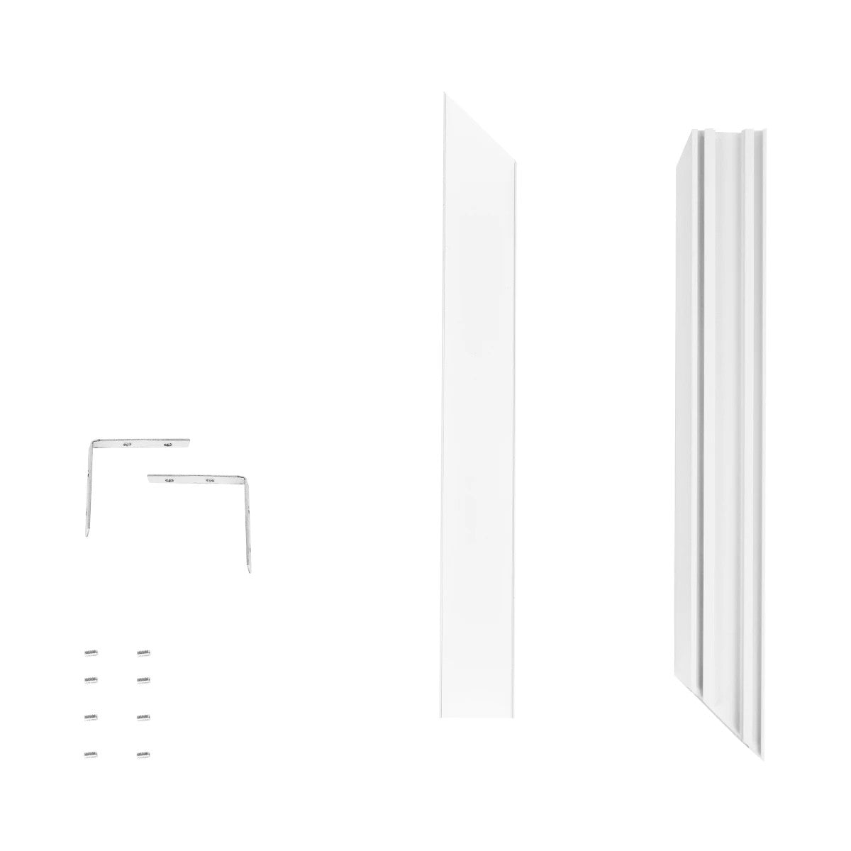 ALP-CORNER-SIDE90 LUMILINE 61766 Επιφανειακό / Κρεμαστό Προφίλ Αλουμινίου Γωνία με Λευκό Γαλακτερό Πατητό Κάλυμμα για Ταινίες LED IP20 - Λευκό Ματ - Μ30 x Π3.5 x Υ7cm