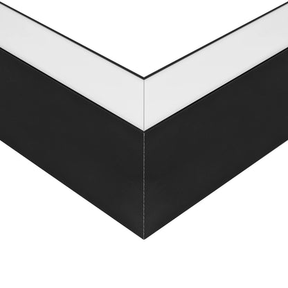 ALP-CORNER-SIDE90 LUMILINE 61767 Επιφανειακό / Κρεμαστό Προφίλ Αλουμινίου Γωνία με Λευκό Γαλακτερό Πατητό Κάλυμμα για Ταινίες LED IP20 - Μαύρο Ματ - Μ30 x Π3.5 x Υ7cm