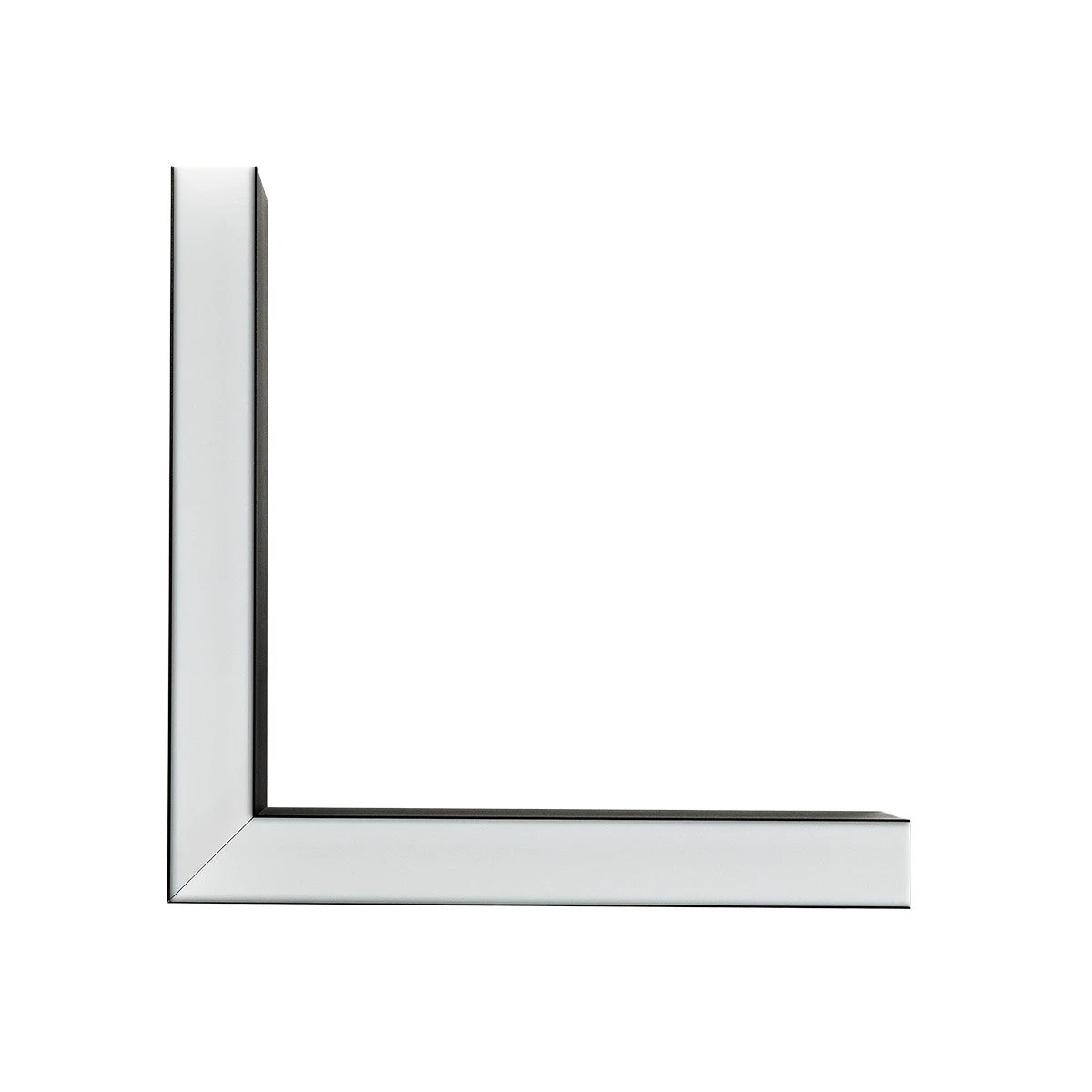 ALP-CORNER-SIDE90 LUMILINE 61767 Επιφανειακό / Κρεμαστό Προφίλ Αλουμινίου Γωνία με Λευκό Γαλακτερό Πατητό Κάλυμμα για Ταινίες LED IP20 - Μαύρο Ματ - Μ30 x Π3.5 x Υ7cm