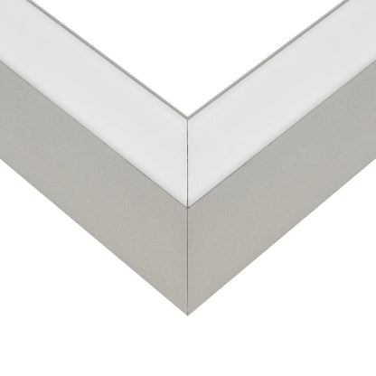 ALP-CORNER-SIDE90 LUMILINE 61768 Επιφανειακό / Κρεμαστό Προφίλ Αλουμινίου Γωνία με Λευκό Γαλακτερό Πατητό Κάλυμμα για Ταινίες LED IP20 - Γκρι Ανθρακί Ματ - Μ30 x Π3.5 x Υ7cm