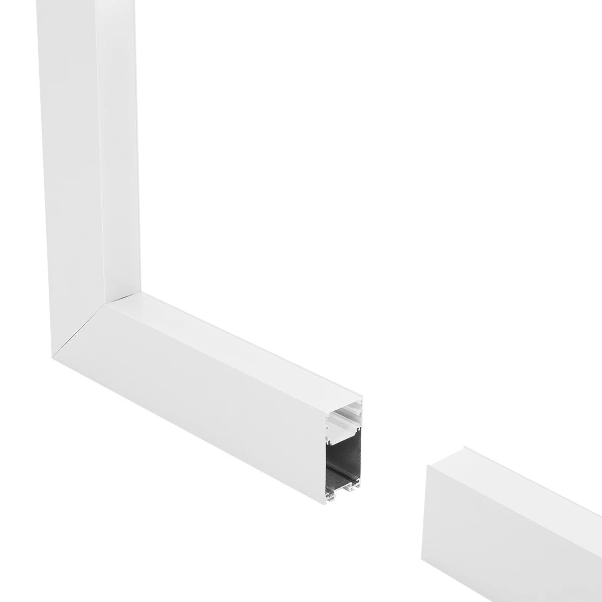 ALP-CORNER-IN90 LUMILINE 61769 Επιφανειακό / Κρεμαστό Προφίλ Αλουμινίου Γωνία με Λευκό Γαλακτερό Πατητό Κάλυμμα για Ταινίες LED IP20 - Λευκό Ματ - Μ30 x Π3.5 x Υ7cm