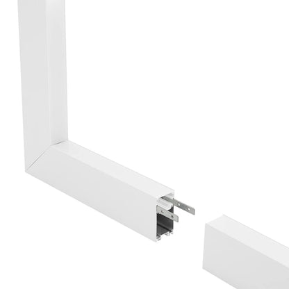 ALP-CORNER-IN90 LUMILINE 61769 Επιφανειακό / Κρεμαστό Προφίλ Αλουμινίου Γωνία με Λευκό Γαλακτερό Πατητό Κάλυμμα για Ταινίες LED IP20 - Λευκό Ματ - Μ30 x Π3.5 x Υ7cm