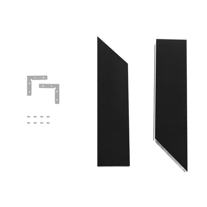 ALP-CORNER-IN90 LUMILINE 61770 Επιφανειακό / Κρεμαστό Προφίλ Αλουμινίου Γωνία με Λευκό Γαλακτερό Πατητό Κάλυμμα για Ταινίες LED IP20 - Μαύρο Ματ - Μ30 x Π3.5 x Υ7cm