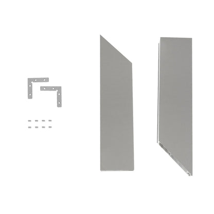 ALP-CORNER-IN90 LUMILINE 61771 Επιφανειακό / Κρεμαστό Προφίλ Αλουμινίου Γωνία με Λευκό Γαλακτερό Πατητό Κάλυμμα για Ταινίες LED IP20 - Γκρι Ανθρακί Ματ - Μ30 x Π3.5 x Υ7cm