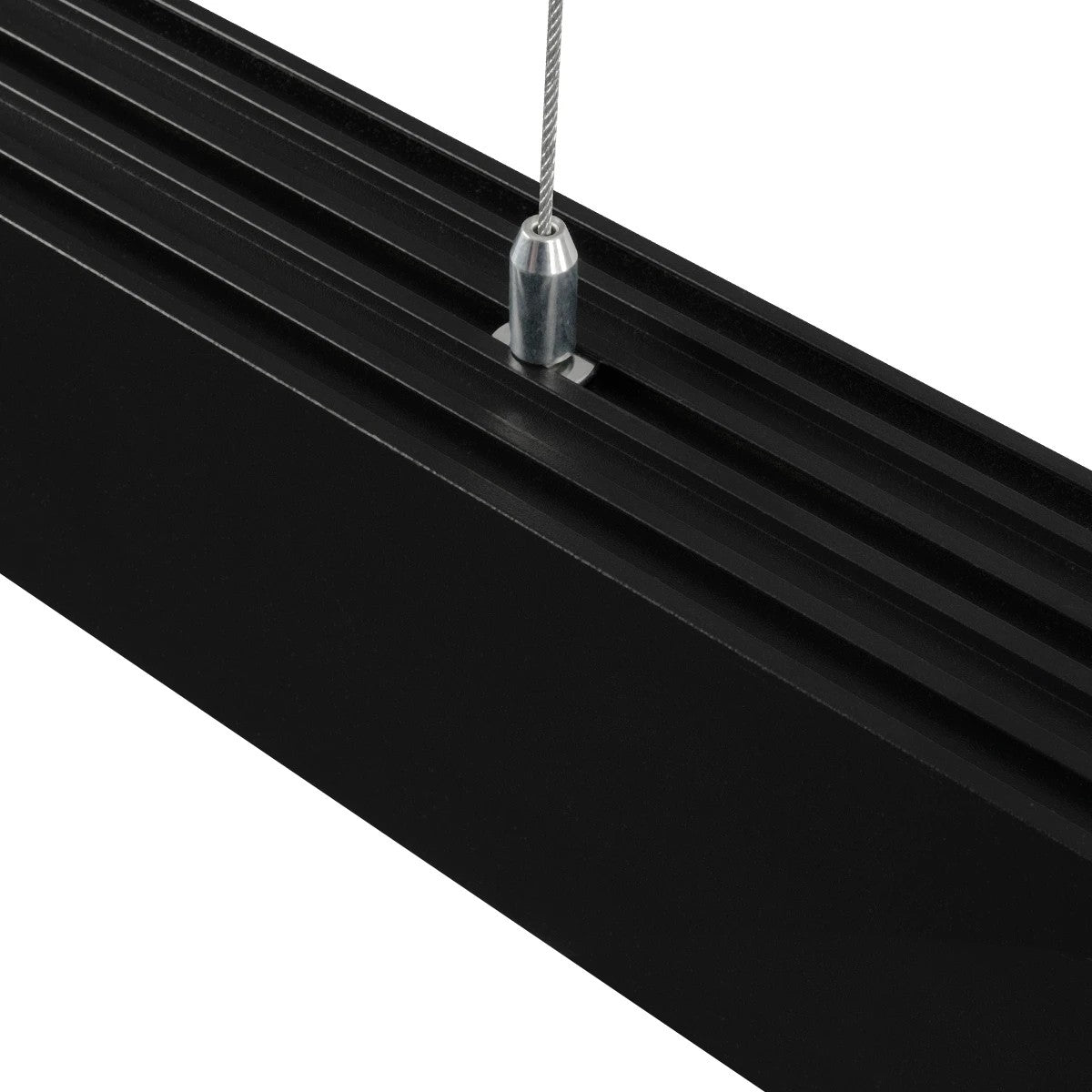 ALP-LINEAR BRIGHTRAIL 61775-3M Επιφανειακό / Κρεμαστό Προφίλ Αλουμινίου με Λευκό Γαλακτερό Πατητό Κάλυμμα για Ταινίες LED IP20 - Μαύρο Ματ - Μ300 x Π5 x Υ7.5cm