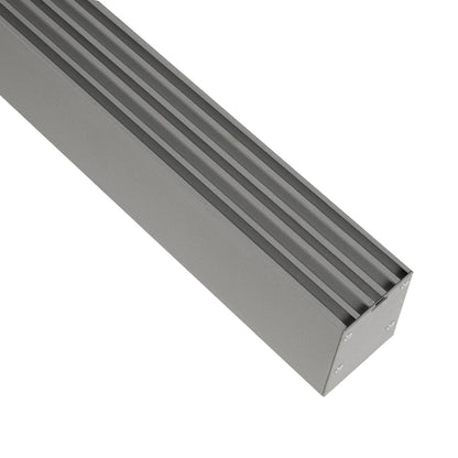 ALP-LINEAR BRIGHTRAIL 61776-3M Επιφανειακό / Κρεμαστό Προφίλ Αλουμινίου με Λευκό Γαλακτερό Πατητό Κάλυμμα για Ταινίες LED IP20 - Γκρι Ανθρακί Ματ - Μ300 x Π5 x Υ7.5cm