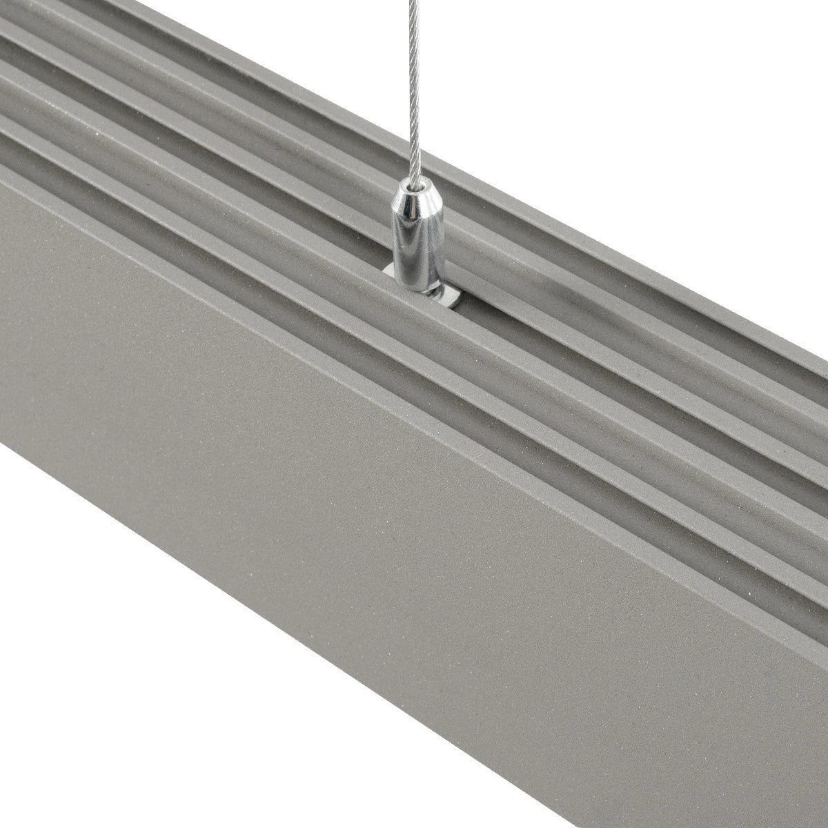 ALP-LINEAR BRIGHTRAIL 61776-3M Επιφανειακό / Κρεμαστό Προφίλ Αλουμινίου με Λευκό Γαλακτερό Πατητό Κάλυμμα για Ταινίες LED IP20 - Γκρι Ανθρακί Ματ - Μ300 x Π5 x Υ7.5cm