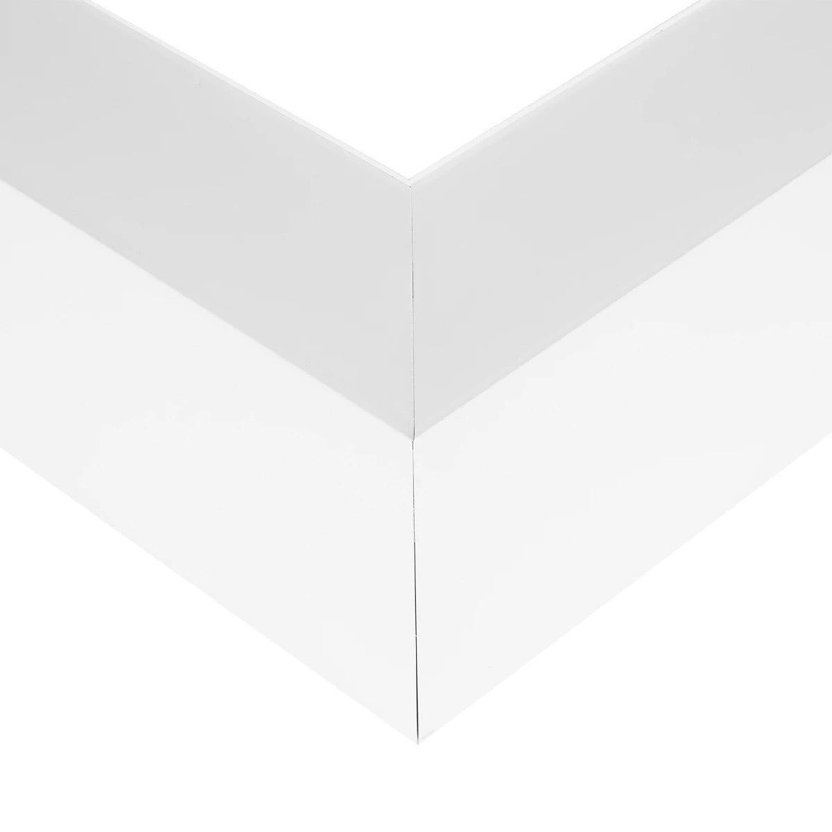 ALP-CORNER-SIDE90 BRIGHTRAIL 61777 Επιφανειακό / Κρεμαστό Προφίλ Αλουμινίου Γωνία με Λευκό Γαλακτερό Πατητό Κάλυμμα για Ταινίες LED IP20 - Λευκό Ματ - Μ30 x Π5 x Υ7.5cm