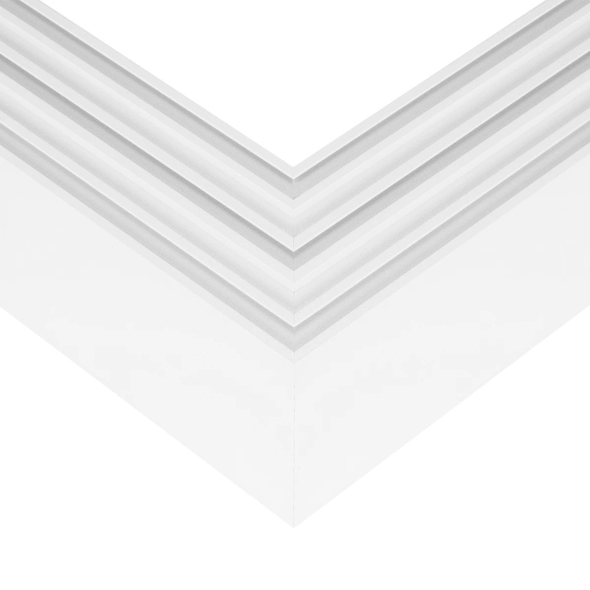 ALP-CORNER-SIDE90 BRIGHTRAIL 61777 Επιφανειακό / Κρεμαστό Προφίλ Αλουμινίου Γωνία με Λευκό Γαλακτερό Πατητό Κάλυμμα για Ταινίες LED IP20 - Λευκό Ματ - Μ30 x Π5 x Υ7.5cm