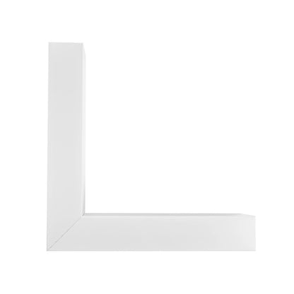 ALP-CORNER-SIDE90 BRIGHTRAIL 61777 Επιφανειακό / Κρεμαστό Προφίλ Αλουμινίου Γωνία με Λευκό Γαλακτερό Πατητό Κάλυμμα για Ταινίες LED IP20 - Λευκό Ματ - Μ30 x Π5 x Υ7.5cm