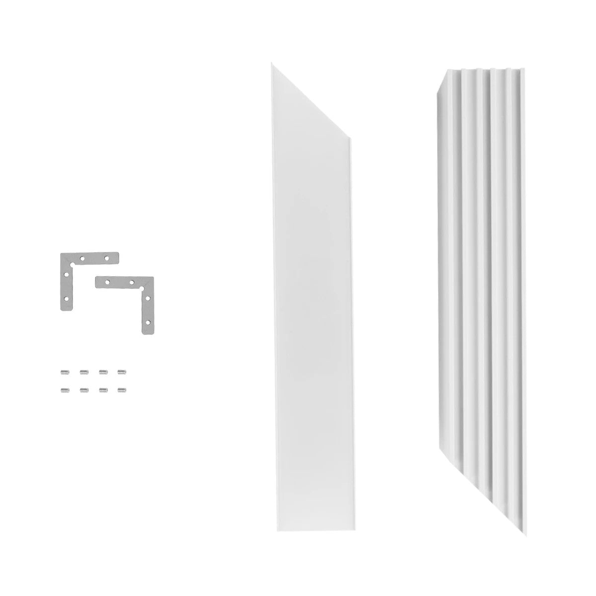 ALP-CORNER-SIDE90 BRIGHTRAIL 61777 Επιφανειακό / Κρεμαστό Προφίλ Αλουμινίου Γωνία με Λευκό Γαλακτερό Πατητό Κάλυμμα για Ταινίες LED IP20 - Λευκό Ματ - Μ30 x Π5 x Υ7.5cm