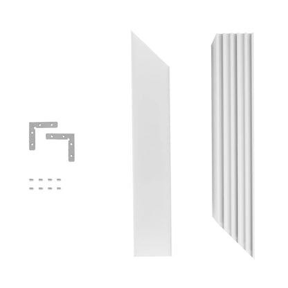 ALP-CORNER-SIDE90 BRIGHTRAIL 61777 Επιφανειακό / Κρεμαστό Προφίλ Αλουμινίου Γωνία με Λευκό Γαλακτερό Πατητό Κάλυμμα για Ταινίες LED IP20 - Λευκό Ματ - Μ30 x Π5 x Υ7.5cm