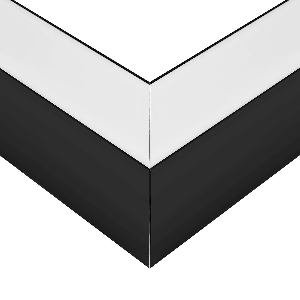 ALP-CORNER-SIDE90 BRIGHTRAIL 61778 Επιφανειακό / Κρεμαστό Προφίλ Αλουμινίου Γωνία με Λευκό Γαλακτερό Πατητό Κάλυμμα για Ταινίες LED IP20 - Μαύρο Ματ - Μ30 x Π5 x Υ7.5cm