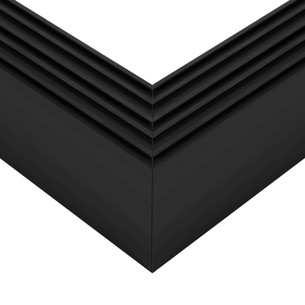 ALP-CORNER-SIDE90 BRIGHTRAIL 61778 Επιφανειακό / Κρεμαστό Προφίλ Αλουμινίου Γωνία με Λευκό Γαλακτερό Πατητό Κάλυμμα για Ταινίες LED IP20 - Μαύρο Ματ - Μ30 x Π5 x Υ7.5cm