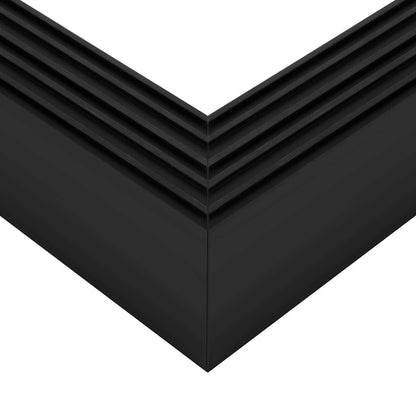 ALP-CORNER-SIDE90 BRIGHTRAIL 61778 Επιφανειακό / Κρεμαστό Προφίλ Αλουμινίου Γωνία με Λευκό Γαλακτερό Πατητό Κάλυμμα για Ταινίες LED IP20 - Μαύρο Ματ - Μ30 x Π5 x Υ7.5cm