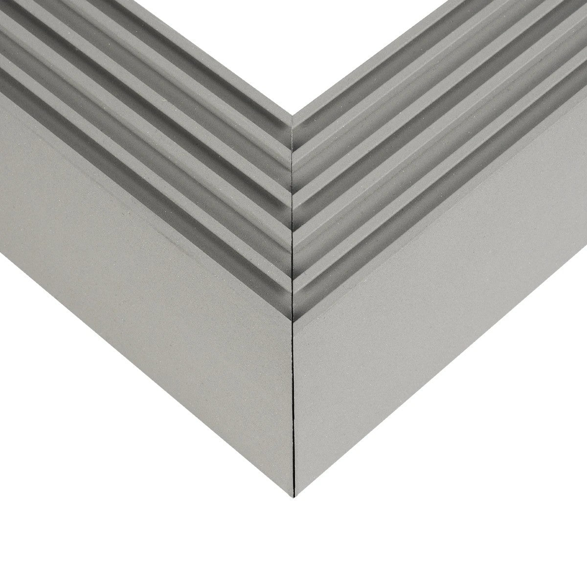 ALP-CORNER-SIDE90 BRIGHTRAIL 61779 Επιφανειακό / Κρεμαστό Προφίλ Αλουμινίου Γωνία με Λευκό Γαλακτερό Πατητό Κάλυμμα για Ταινίες LED IP20 - Γκρι Ανθρακί Ματ - Μ30 x Π5 x Υ7.5cm