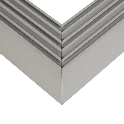 ALP-CORNER-SIDE90 BRIGHTRAIL 61779 Επιφανειακό / Κρεμαστό Προφίλ Αλουμινίου Γωνία με Λευκό Γαλακτερό Πατητό Κάλυμμα για Ταινίες LED IP20 - Γκρι Ανθρακί Ματ - Μ30 x Π5 x Υ7.5cm