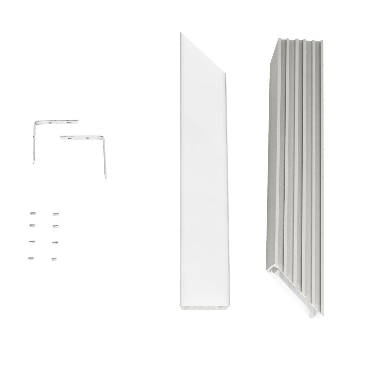 ALP-CORNER-SIDE90 BRIGHTRAIL 61779 Επιφανειακό / Κρεμαστό Προφίλ Αλουμινίου Γωνία με Λευκό Γαλακτερό Πατητό Κάλυμμα για Ταινίες LED IP20 - Γκρι Ανθρακί Ματ - Μ30 x Π5 x Υ7.5cm