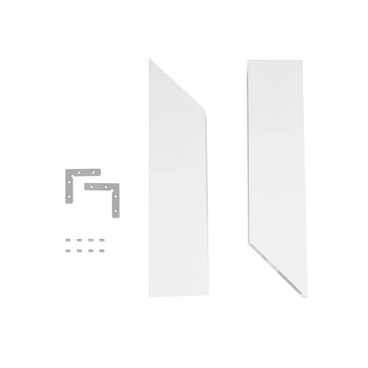 ALP-CORNER-IN90 BRIGHTRAIL 61780 Επιφανειακό / Κρεμαστό Προφίλ Αλουμινίου Γωνία με Λευκό Γαλακτερό Πατητό Κάλυμμα για Ταινίες LED IP20 - Λευκό Ματ - Μ30 x Π5 x Υ7.5cm