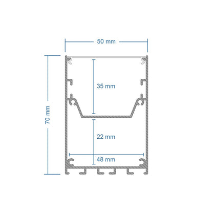 ALP-CORNER-IN90 BRIGHTRAIL 61780 Επιφανειακό / Κρεμαστό Προφίλ Αλουμινίου Γωνία με Λευκό Γαλακτερό Πατητό Κάλυμμα για Ταινίες LED IP20 - Λευκό Ματ - Μ30 x Π5 x Υ7.5cm