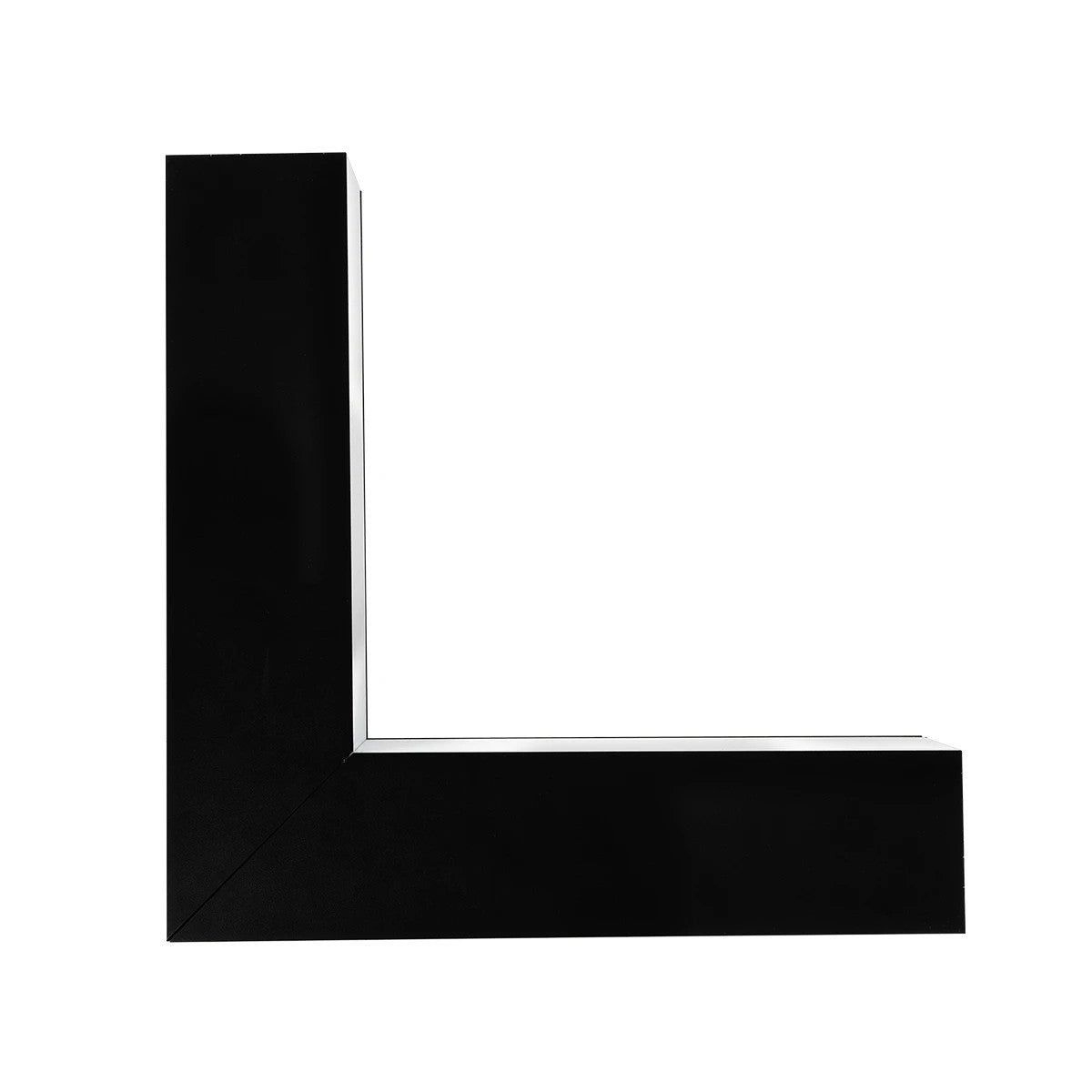 ALP-CORNER-IN90 BRIGHTRAIL 61781 Επιφανειακό / Κρεμαστό Προφίλ Αλουμινίου Γωνία με Λευκό Γαλακτερό Πατητό Κάλυμμα για Ταινίες LED IP20 - Μαύρο Ματ - Μ30 x Π5 x Υ7.5cm