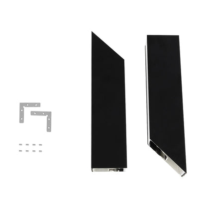 ALP-CORNER-IN90 BRIGHTRAIL 61781 Επιφανειακό / Κρεμαστό Προφίλ Αλουμινίου Γωνία με Λευκό Γαλακτερό Πατητό Κάλυμμα για Ταινίες LED IP20 - Μαύρο Ματ - Μ30 x Π5 x Υ7.5cm