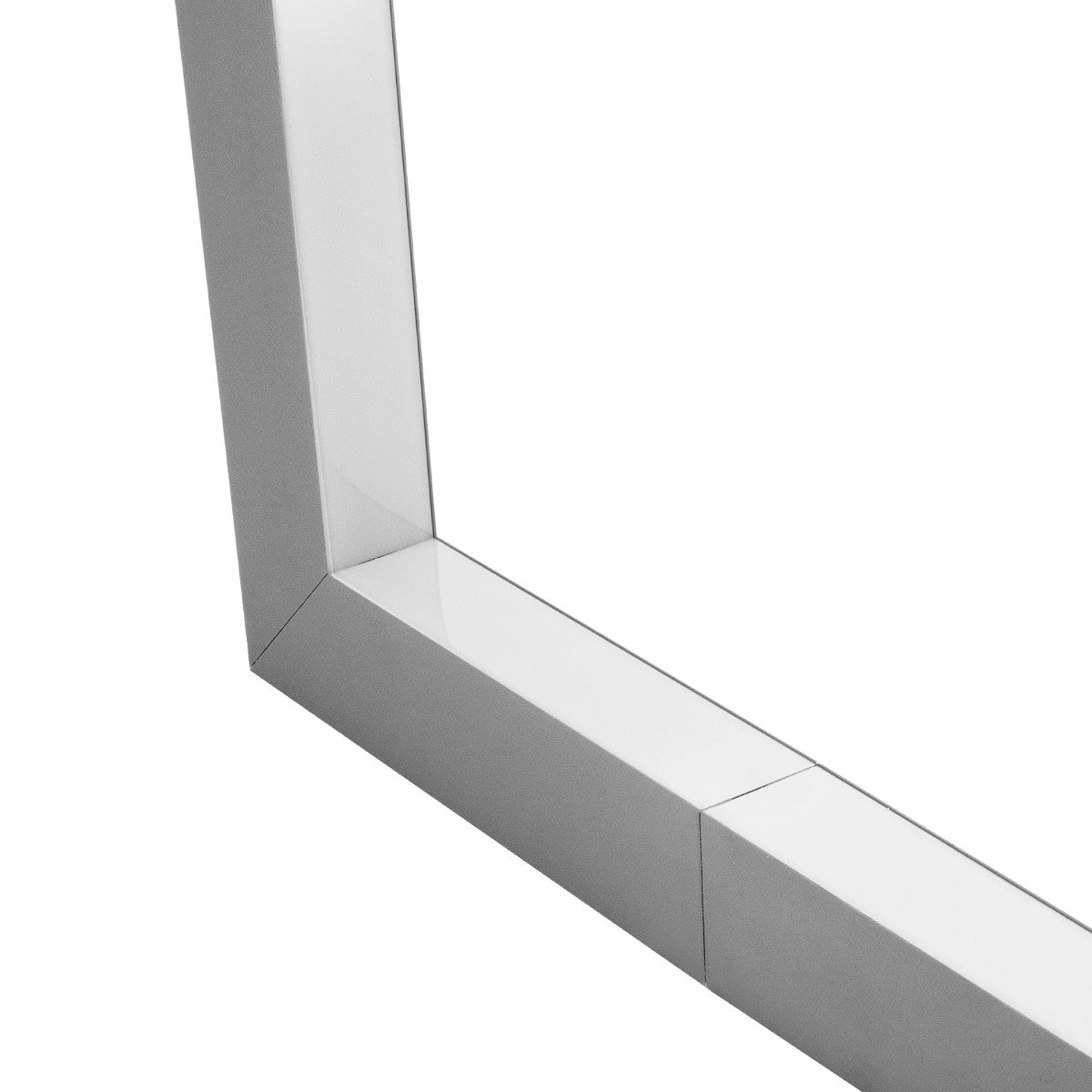 ALP-CORNER-IN90 BRIGHTRAIL 61782 Επιφανειακό / Κρεμαστό Προφίλ Αλουμινίου Γωνία με Λευκό Γαλακτερό Πατητό Κάλυμμα για Ταινίες LED IP20 - Γκρι Ανθρακί Ματ - Μ30 x Π5 x Υ7.5cm