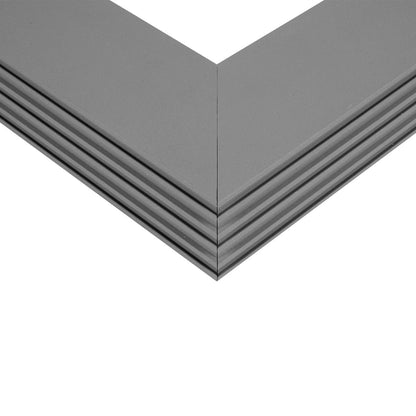 ALP-CORNER-IN90 BRIGHTRAIL 61782 Επιφανειακό / Κρεμαστό Προφίλ Αλουμινίου Γωνία με Λευκό Γαλακτερό Πατητό Κάλυμμα για Ταινίες LED IP20 - Γκρι Ανθρακί Ματ - Μ30 x Π5 x Υ7.5cm