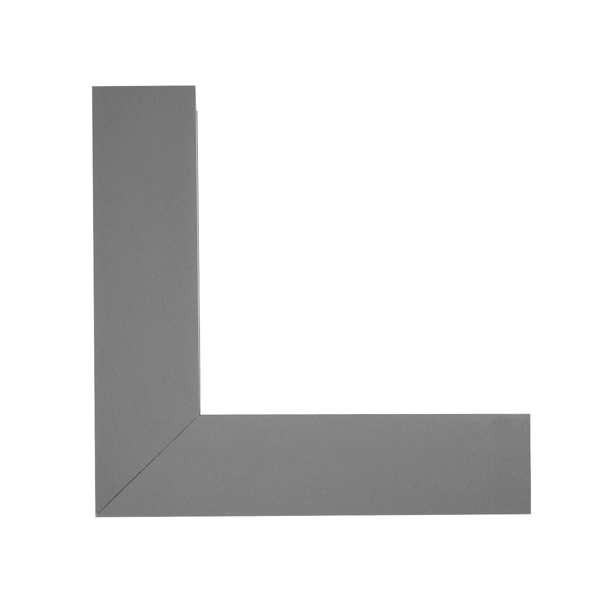 ALP-CORNER-IN90 BRIGHTRAIL 61782 Επιφανειακό / Κρεμαστό Προφίλ Αλουμινίου Γωνία με Λευκό Γαλακτερό Πατητό Κάλυμμα για Ταινίες LED IP20 - Γκρι Ανθρακί Ματ - Μ30 x Π5 x Υ7.5cm