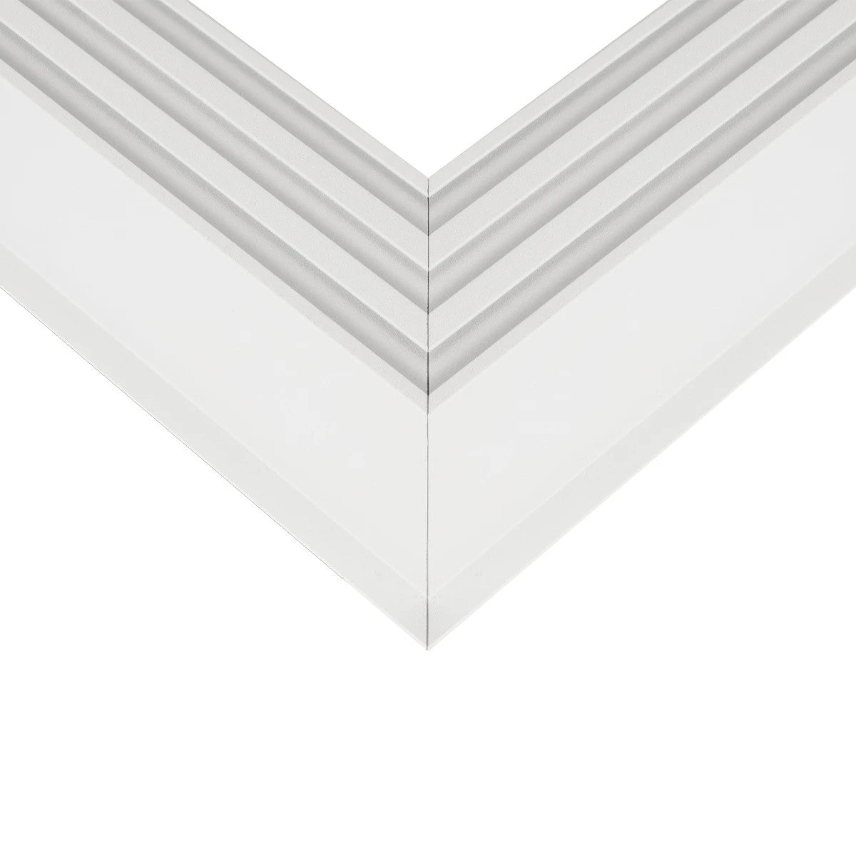 ALP-CORNER-SIDE90 RECESSA 61788 Χωνευτό Προφίλ Αλουμινίου Γωνία με Λευκό Γαλακτερό Πατητό Κάλυμμα για Ταινίες LED IP20 - Λευκό Ματ - Μ30 x Π3.5 x Υ4cm