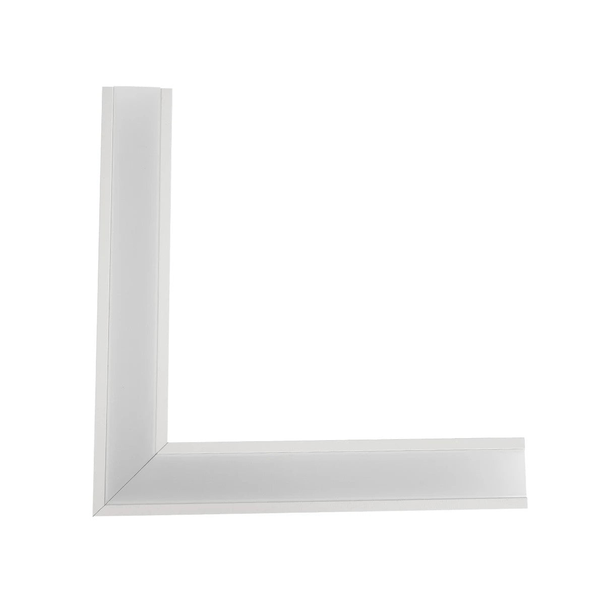 ALP-CORNER-SIDE90 RECESSA 61788 Χωνευτό Προφίλ Αλουμινίου Γωνία με Λευκό Γαλακτερό Πατητό Κάλυμμα για Ταινίες LED IP20 - Λευκό Ματ - Μ30 x Π3.5 x Υ4cm