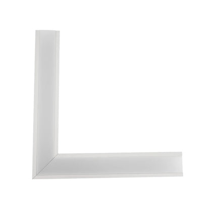 ALP-CORNER-SIDE90 RECESSA 61788 Χωνευτό Προφίλ Αλουμινίου Γωνία με Λευκό Γαλακτερό Πατητό Κάλυμμα για Ταινίες LED IP20 - Λευκό Ματ - Μ30 x Π3.5 x Υ4cm