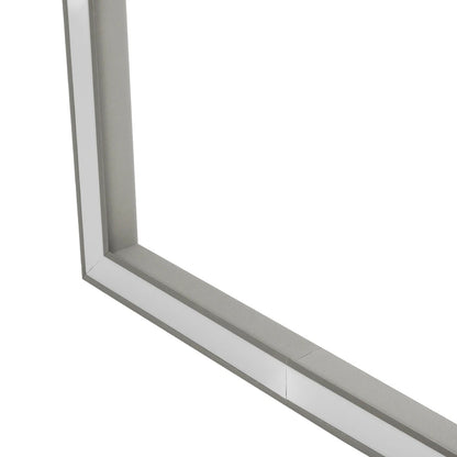 ALP-CORNER-SIDE90 RECESSA 61790 Χωνευτό Προφίλ Αλουμινίου Γωνία με Λευκό Γαλακτερό Πατητό Κάλυμμα για Ταινίες LED IP20 - Γκρι Ανθρακί Ματ - Μ30 x Π3.5 x Υ4cm